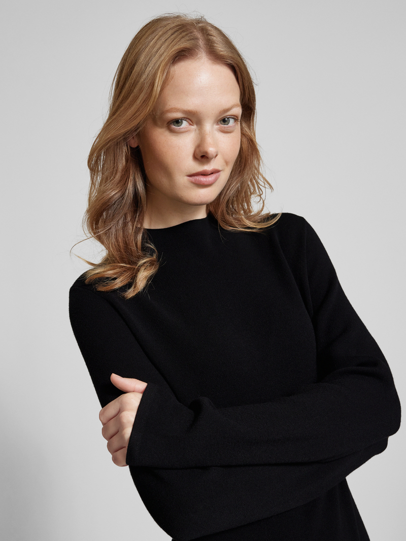s.Oliver BLACK LABEL Gebreide jurk met opstaande kraag