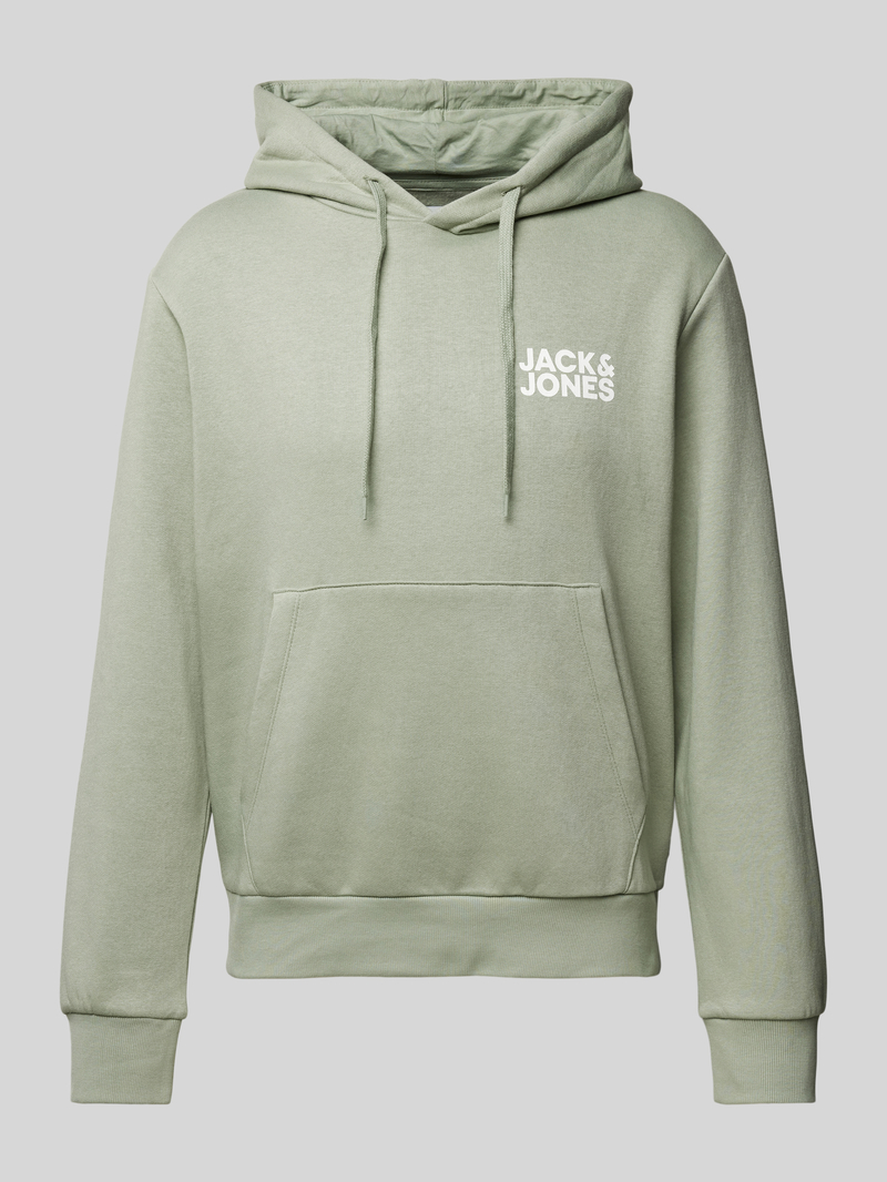 jack & jones Hoodie met labelprint model 'ECORP'