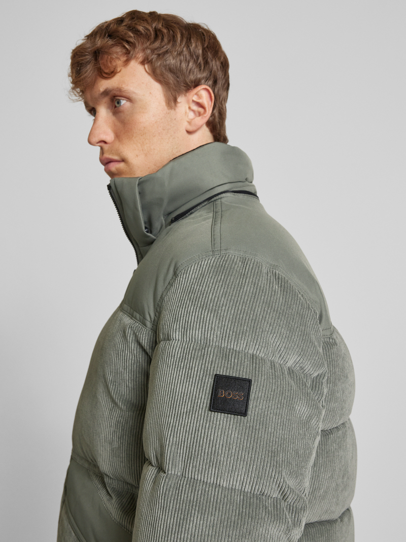 Boss Orange Gewatteerd jack met labeldetails model 'Odope'