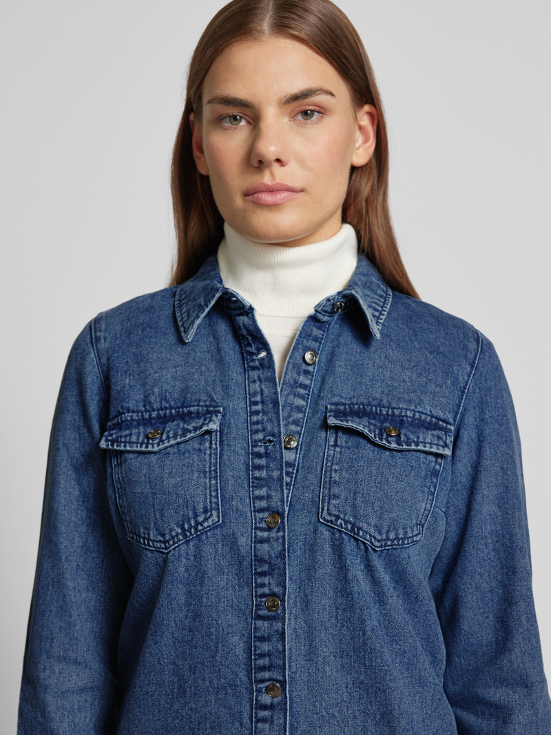 Vero Moda Jeansjurk met doorknoopsluiting model 'JENNIE'