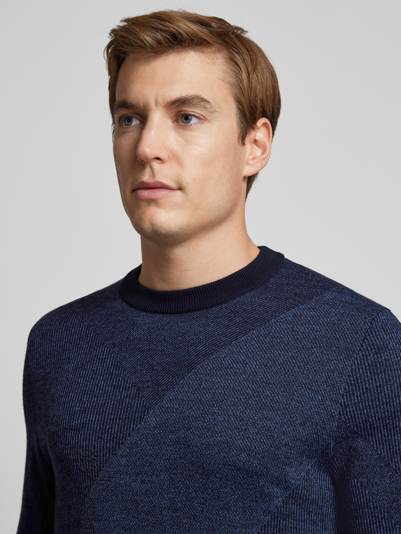 Boss Gebreide pullover van scheerwol model 'Eclaus'
