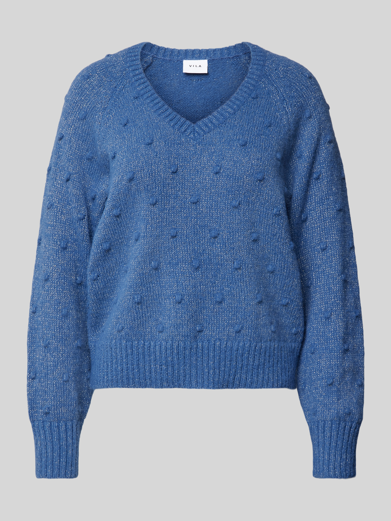 Vila Gebreide pullover met extra brede schouders, model 'TULI'