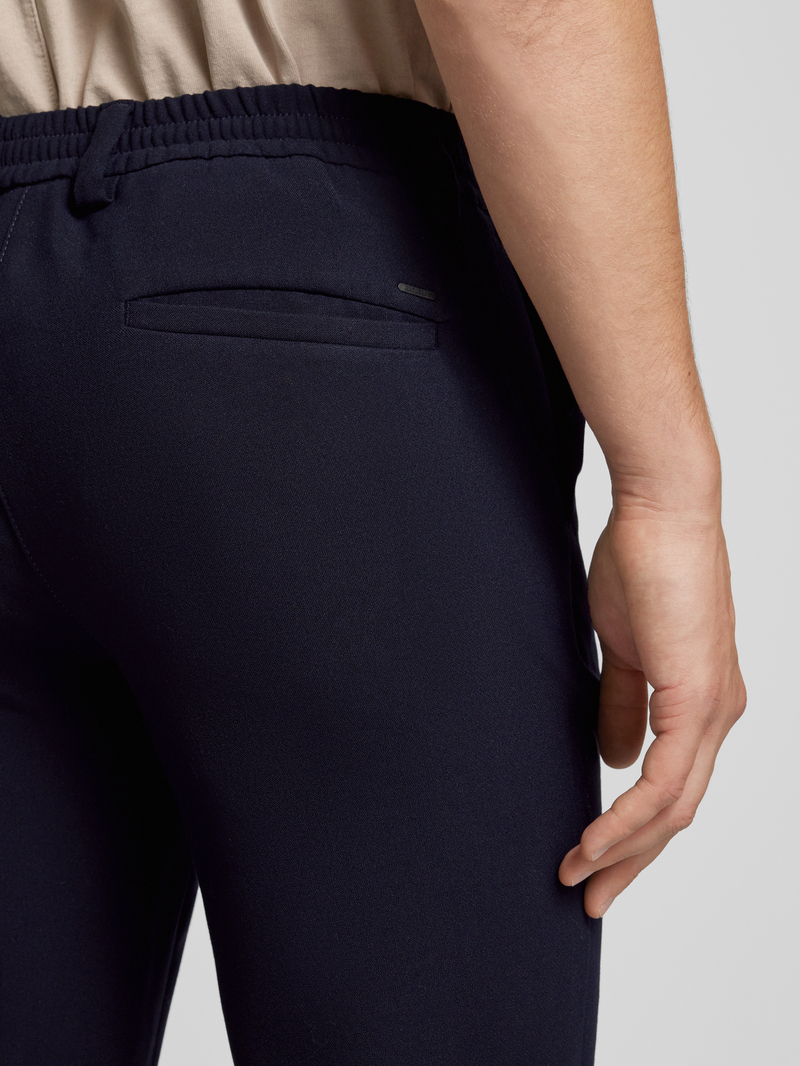 MAC Regular fit broek met riemlussen model 'Lennox'
