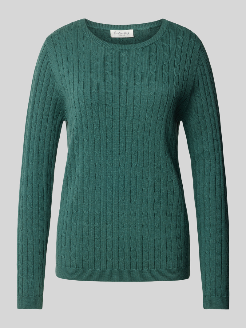 Christian Berg Woman Gebreide pullover met kabelpatroon