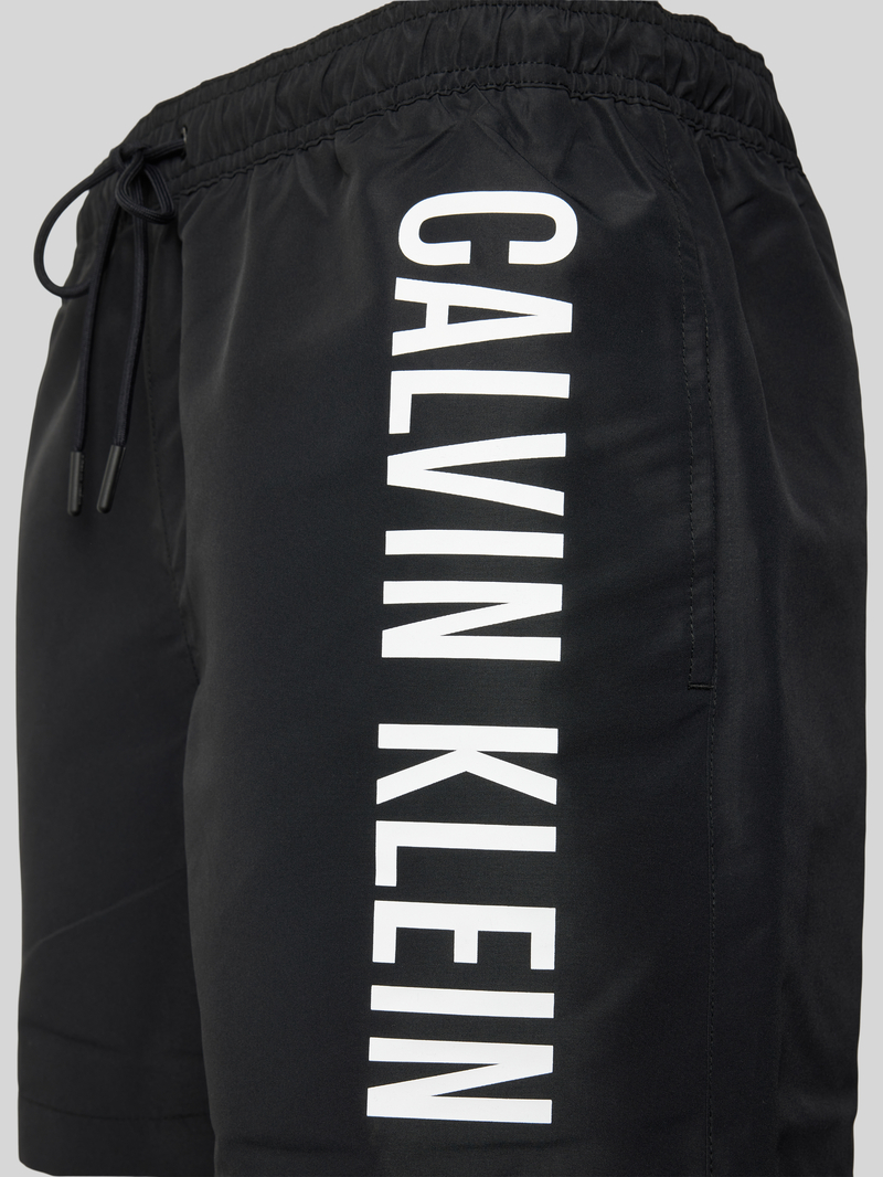 Calvin Klein Underwear Regular fit korte zwembroek met labelprint
