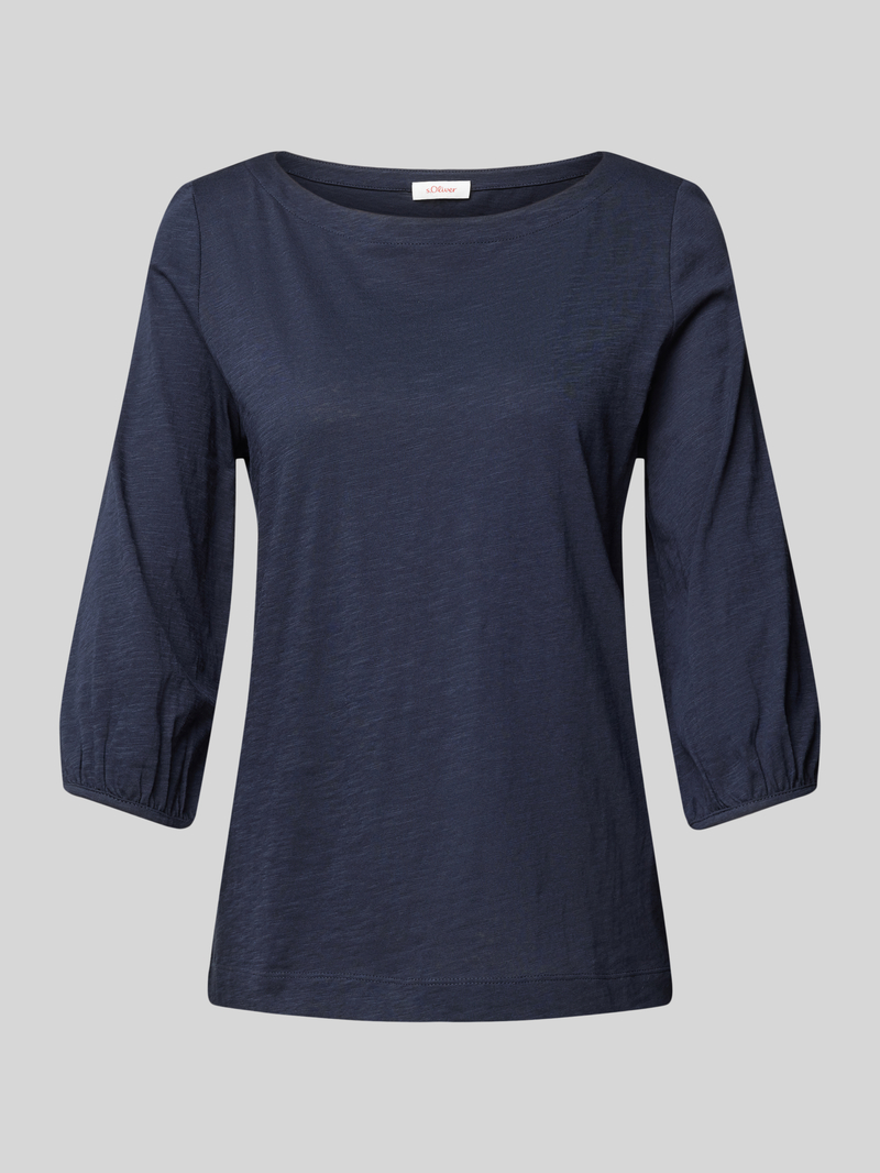 S.Oliver RED LABEL T-shirt met ronde hals en 3/4-mouwen