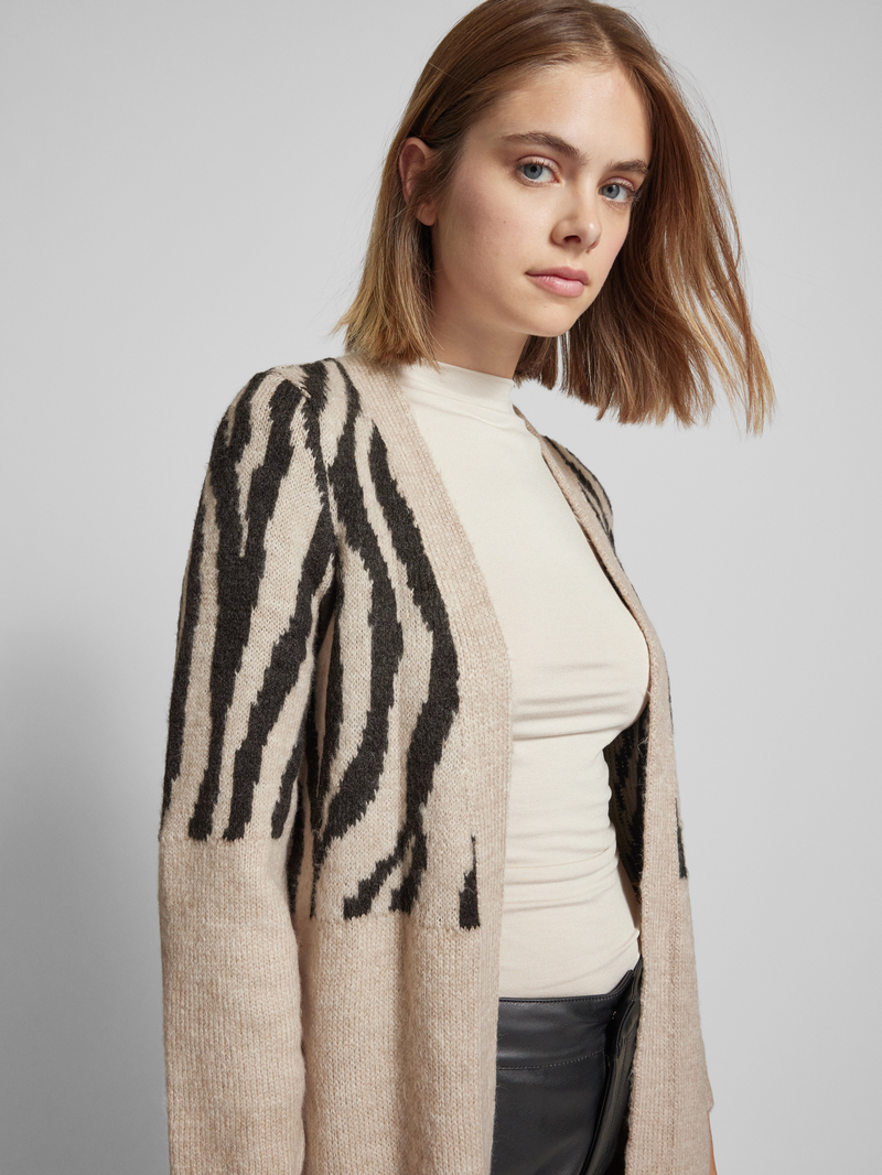 Only Comfort fit cardigan met all-over motief model 'JADA'