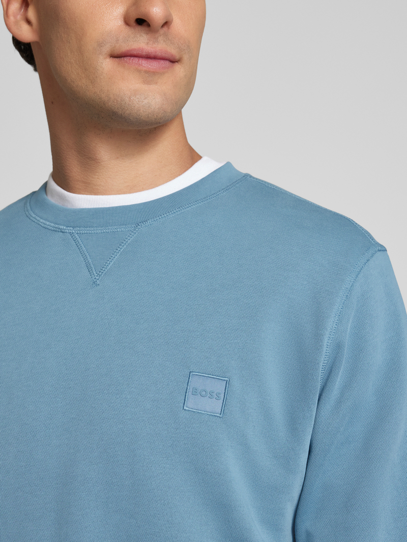 Boss Orange Sweatshirt met labelpatch model 'Westart'