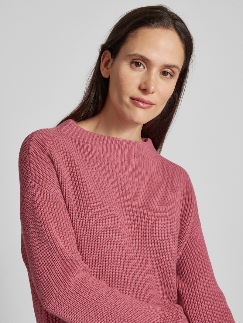 Jake*s Casual Gebreide pullover met opstaande kraag
