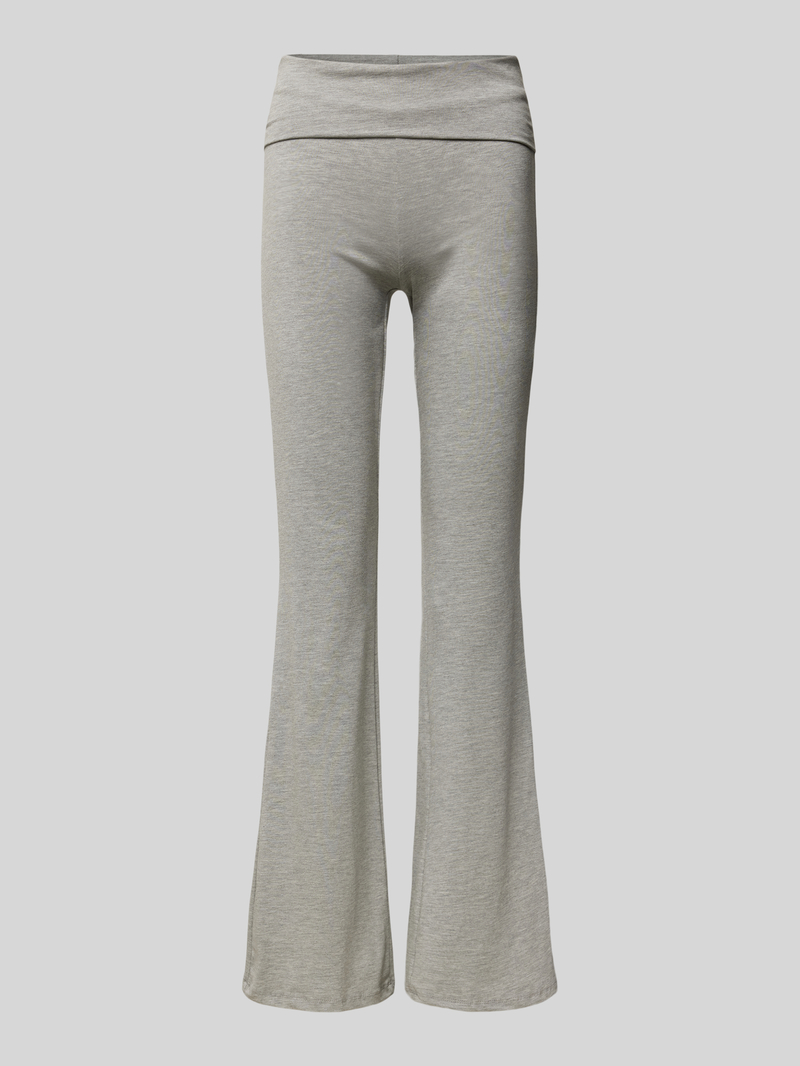 Gina Tricot Flared stoffen broek met elastische band