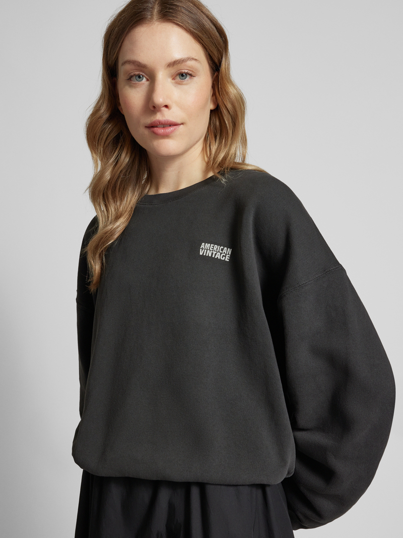 American vintage Sweatshirt met labelprint model 'IZUBIRD'