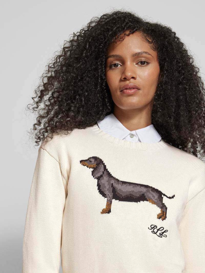 Lauren Ralph Lauren Gebreide pullover met ribboorden model 'RIEDNEE'