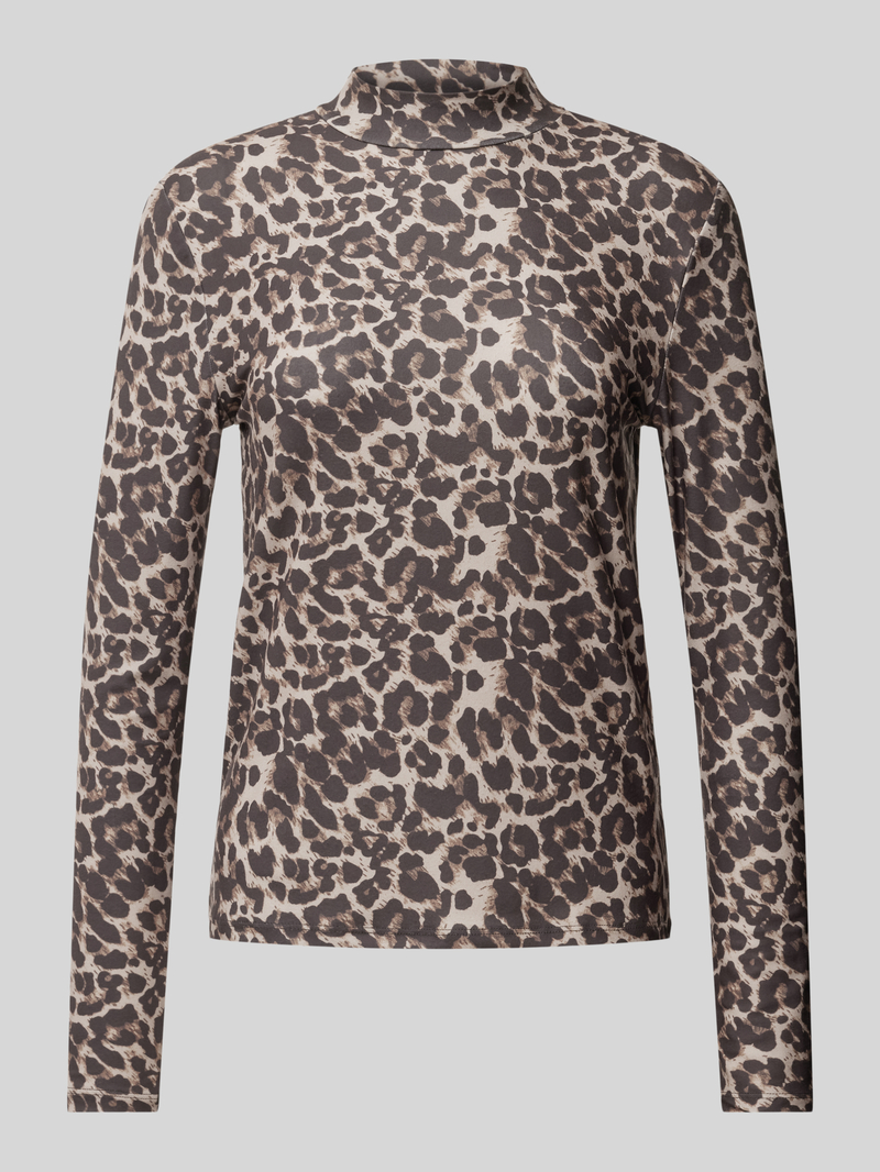 Vila Shirt met lange mouwen en opstaande kraag model 'LEOA'