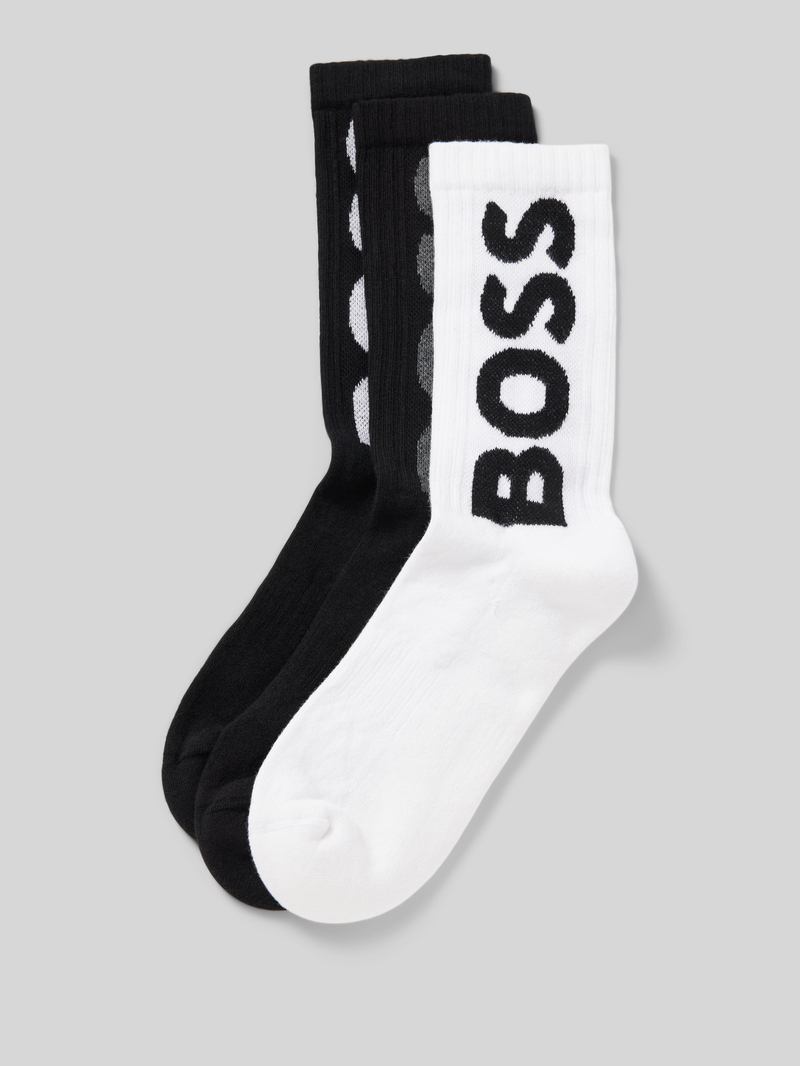 Boss Sokken met labeldetail in een set van 3 paar