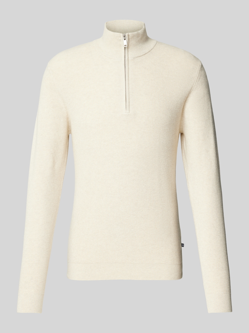 Matinique Gebreide pullover met opstaande kraag model 'lagoon'