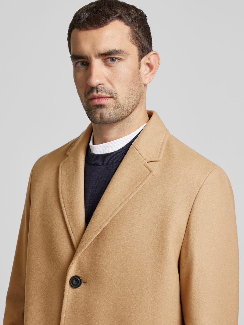 HUGO Lange jas met reverskraag model 'Malte'