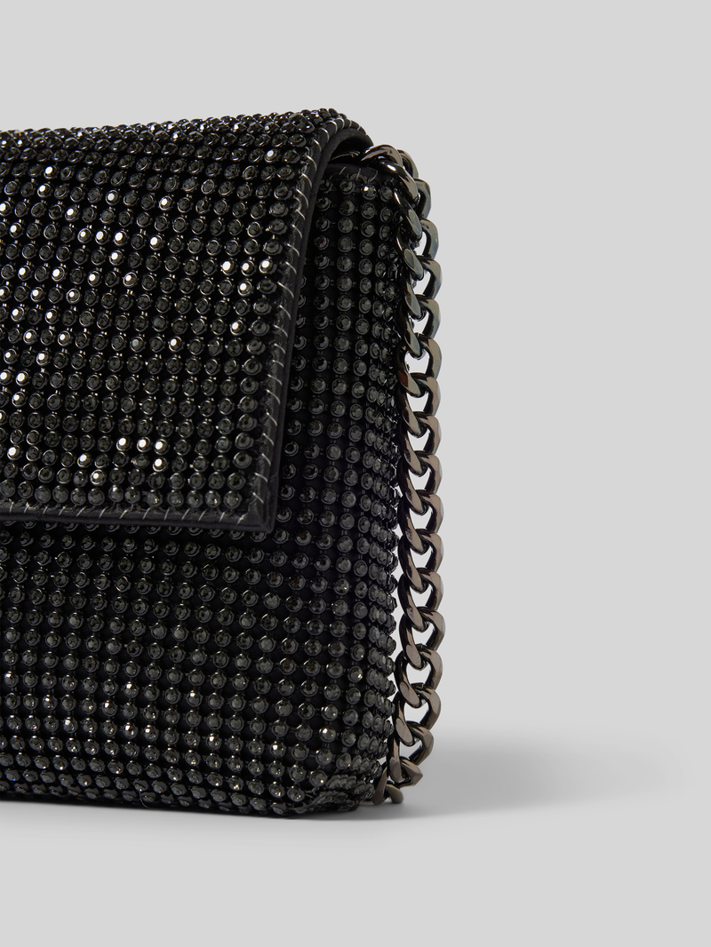 Guess Clutch met siersteentjes model 'ZALINA FLAP'
