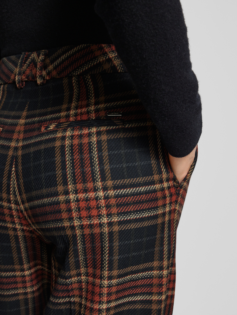 Gardeur Regular fit bandplooibroek met verkort model 'Ilma4'