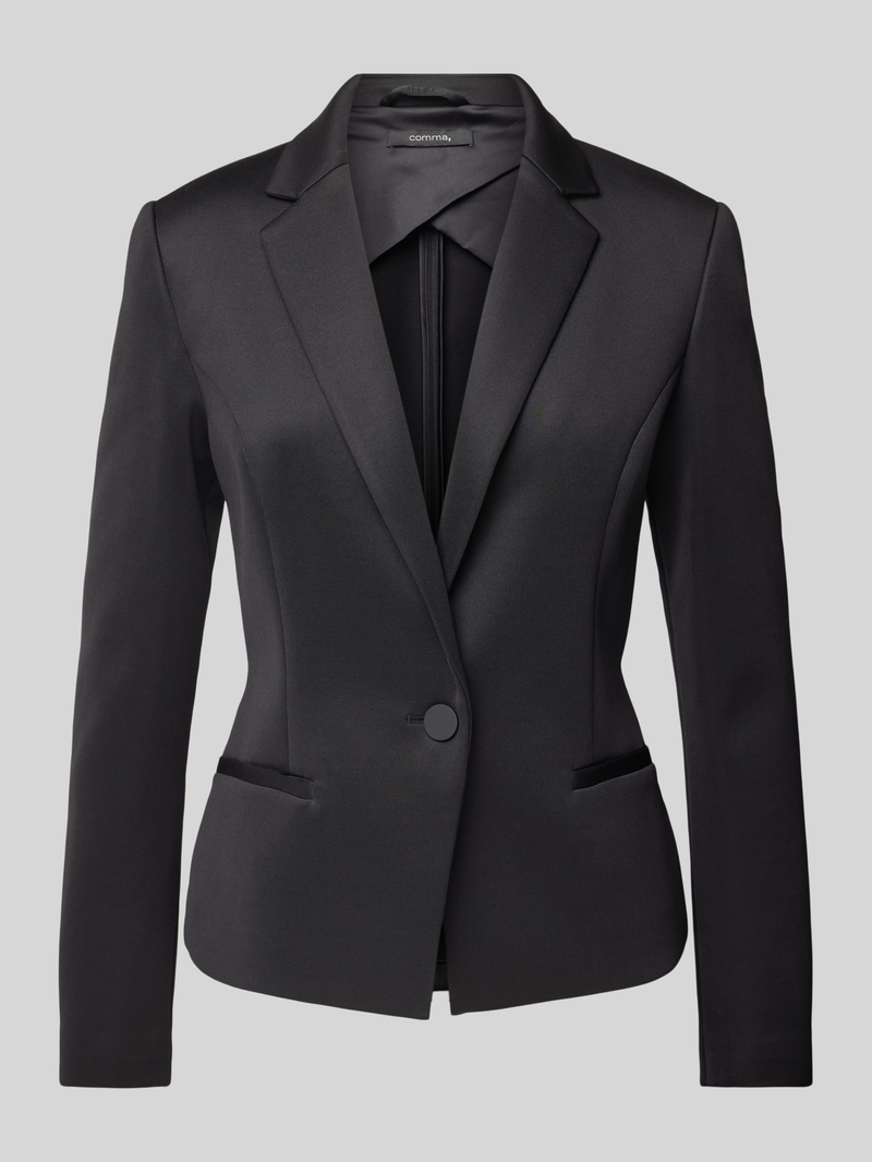 comma Blazer met strookzakken