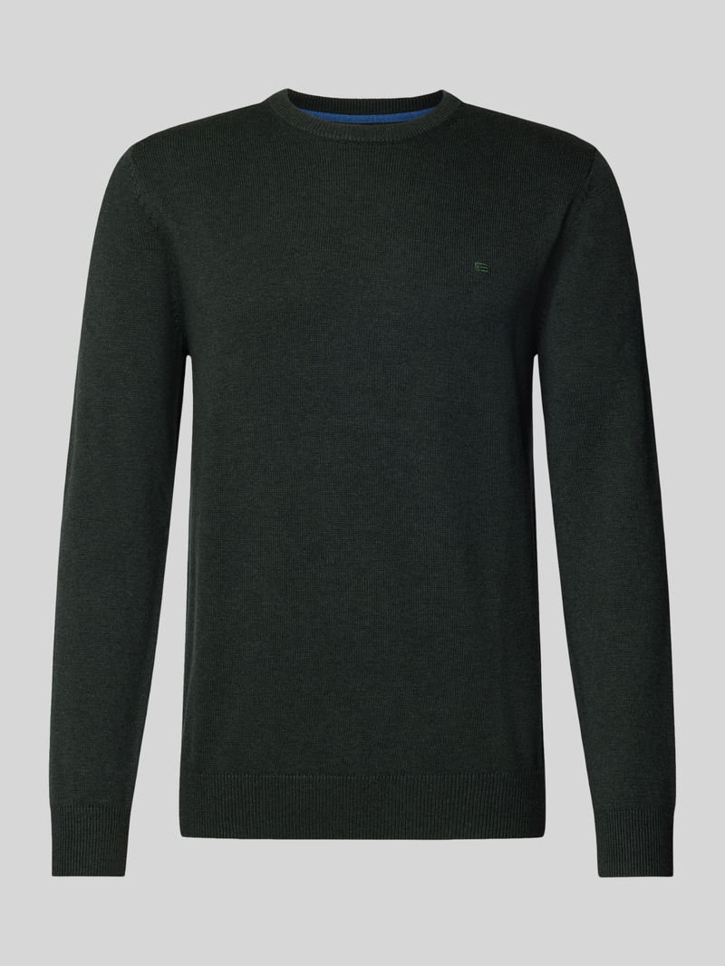 Christian Berg Men Gebreide pullover met wol en ronde hals