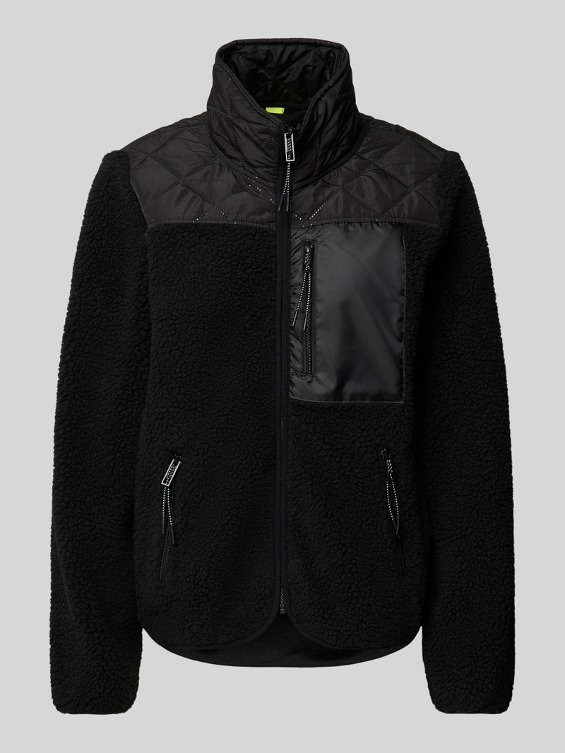 TheJoggConcept Fleecejack met opstaande kraag model 'BERRI'
