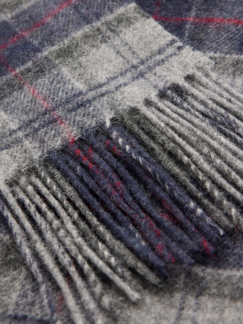 Barbour Sjaal van wol met franjes