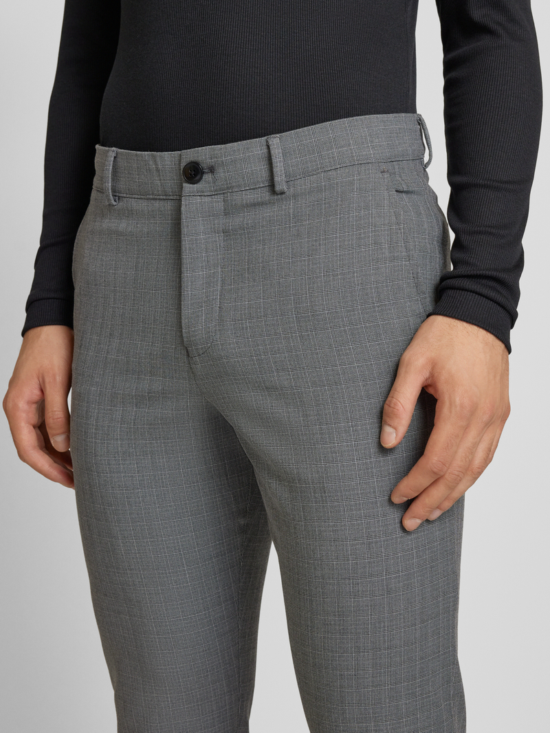 Selected Homme Slim fit stoffen broek met riemlussen model 'ROBERT'
