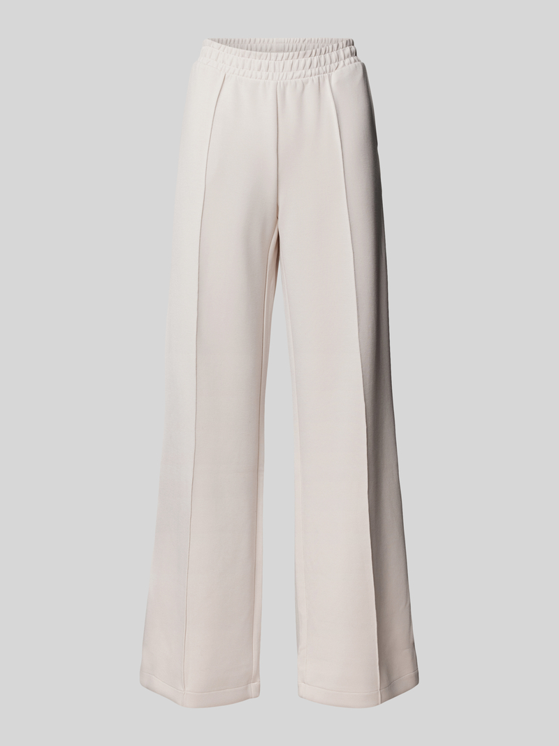 Christian Berg Woman Wide leg sweatpants met vaste persplooien