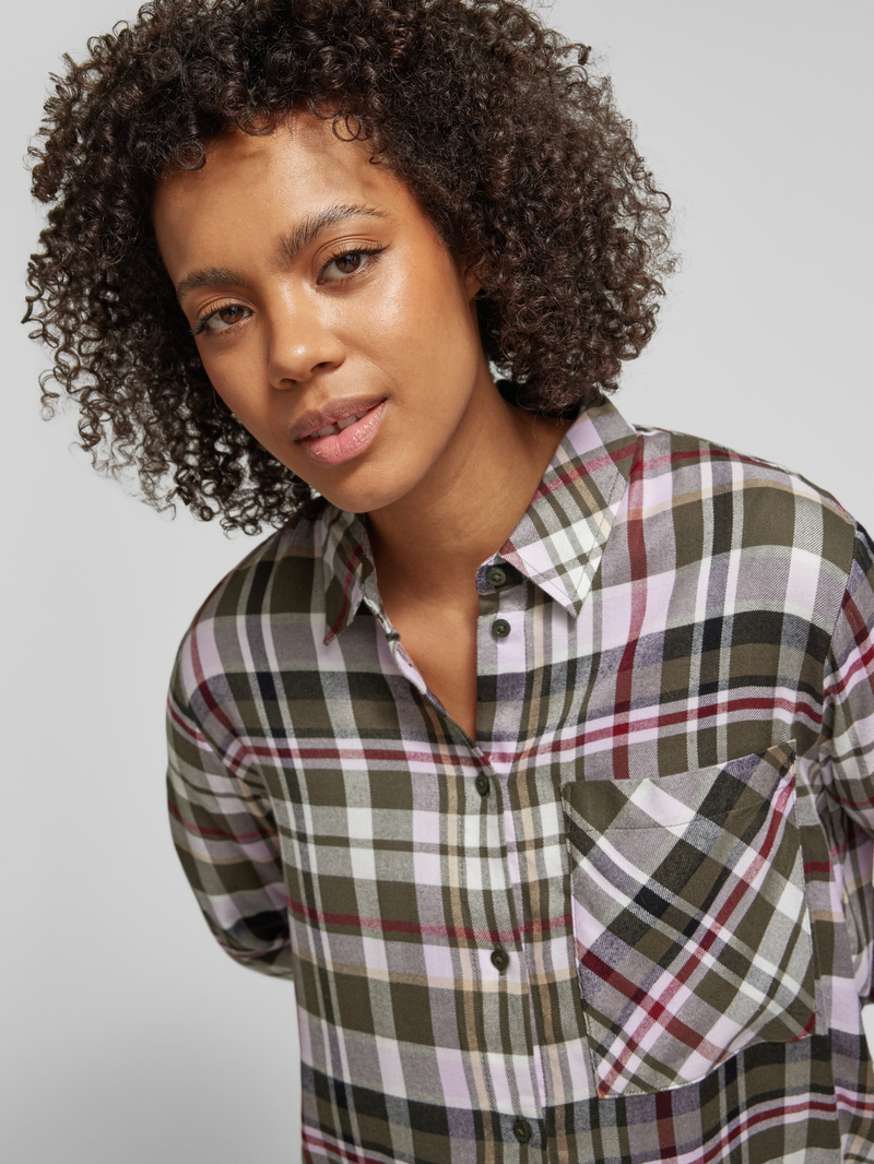 s.Oliver RED LABEL Relaxed fit overhemdblouse van viscosemix