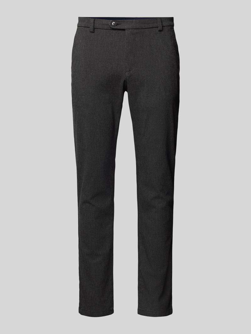 Bugatti Modern fit stoffen broek met Franse steekzakken