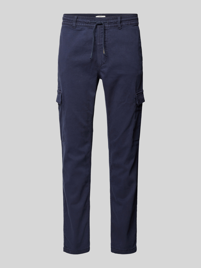 Pepe Jeans Slim fit cargobroek met tunnelkoord model 'Gymdigo'
