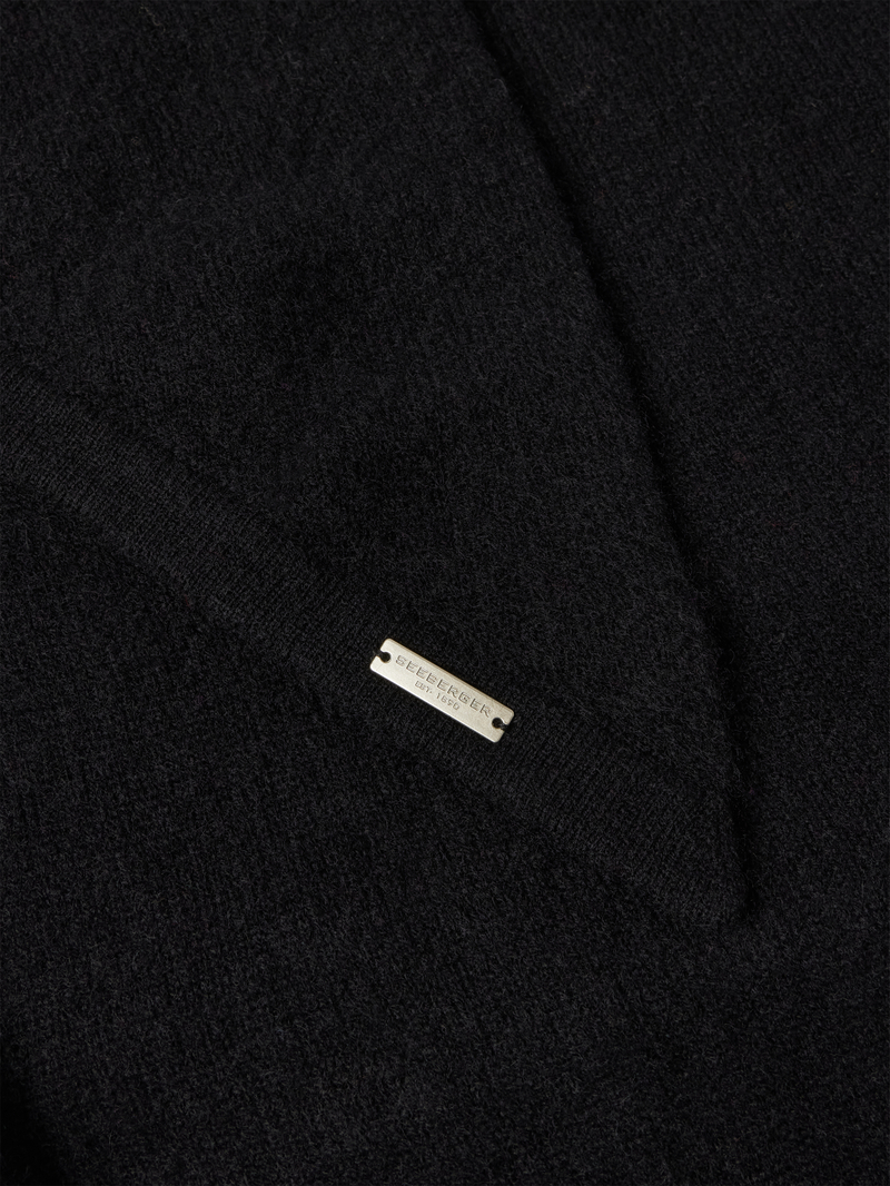Seeberger Sjaal van puur kasjmier met labeldetail