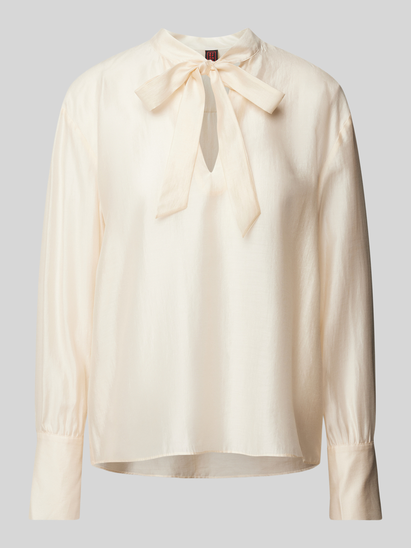 Stefanel Regular fit blouse met strikdetail