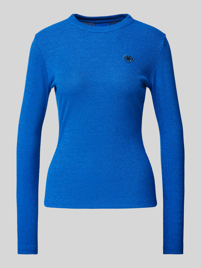 Hugo Blue Shirt met lange mouwen en labelbadge model 'Daloren'