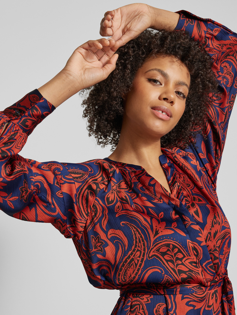 Christian Berg Woman Selection Midi-jurk met V-hals
