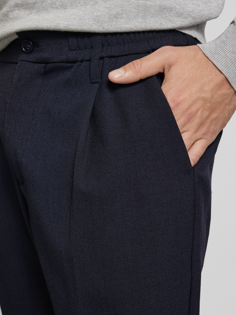 casual friday Regular fit broek met Franse steekzakken model 'Marc'