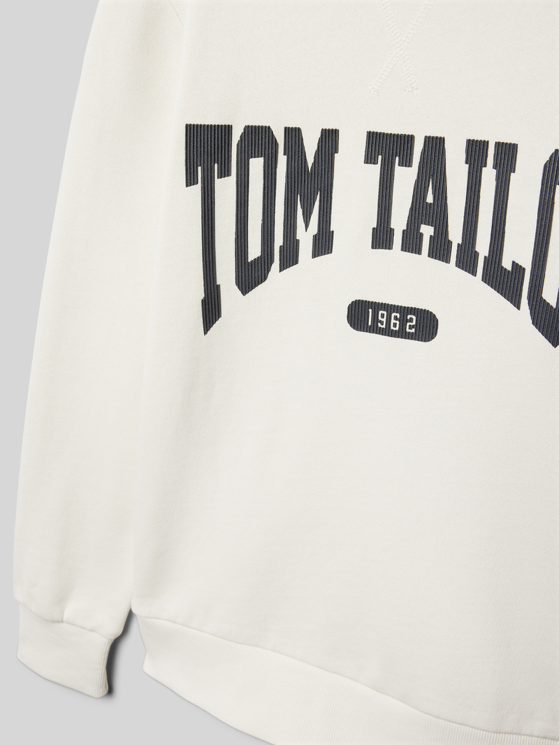 Tom Tailor Sweatshirt met labelopschrift