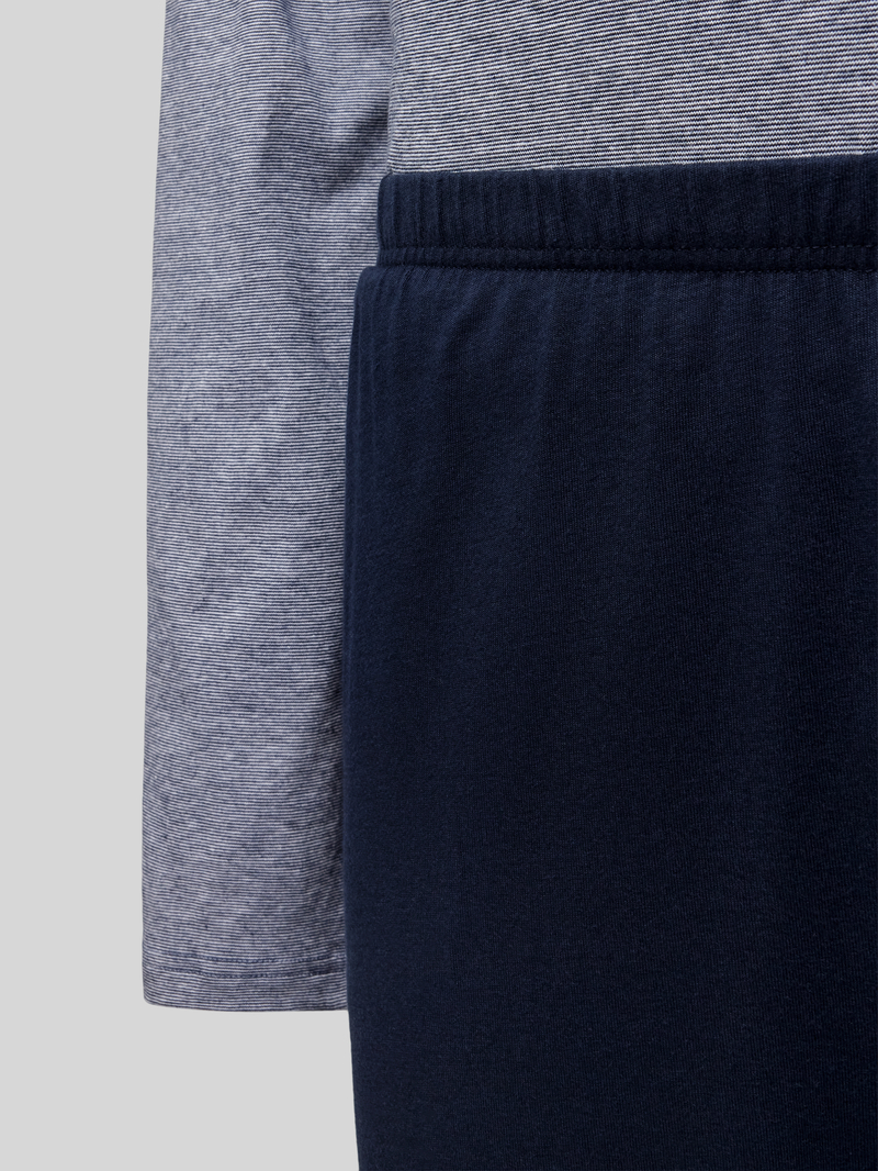 Schiesser Pyjama met korte ritssluiting