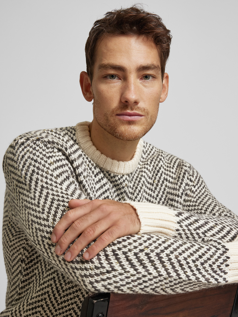 Selected Homme Gebreide pullover met ronde hals model 'HARRY'