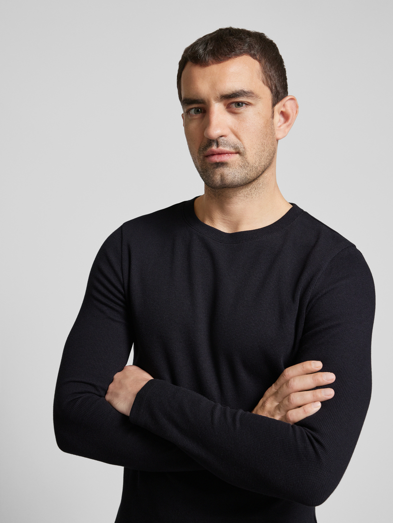 MCNEAL Regular fit shirt met lange mouwen en biologisch katoen