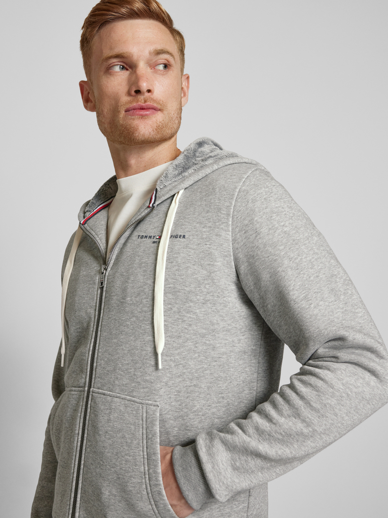 Tommy Hilfiger Regular fit sweatjack met capuchon