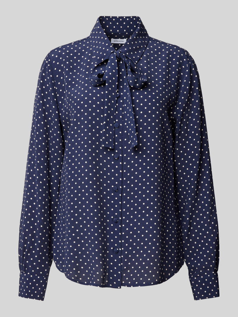 seidensticker Overhemdblouse van viscose met motiefprint