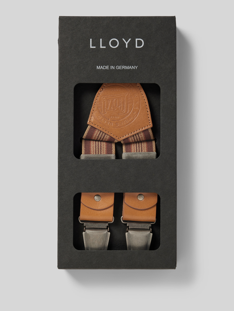 Lloyd Men's Belts Bretels met leren badge