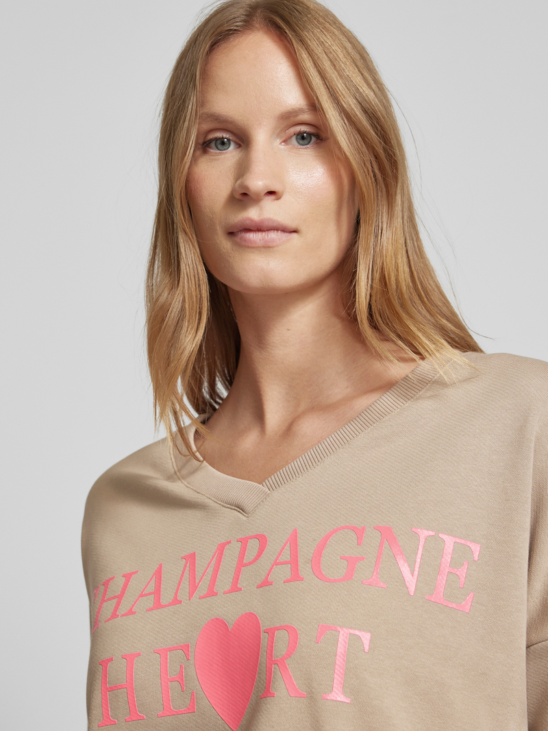 miss goodlife Oversized sweatshirt met labelprint