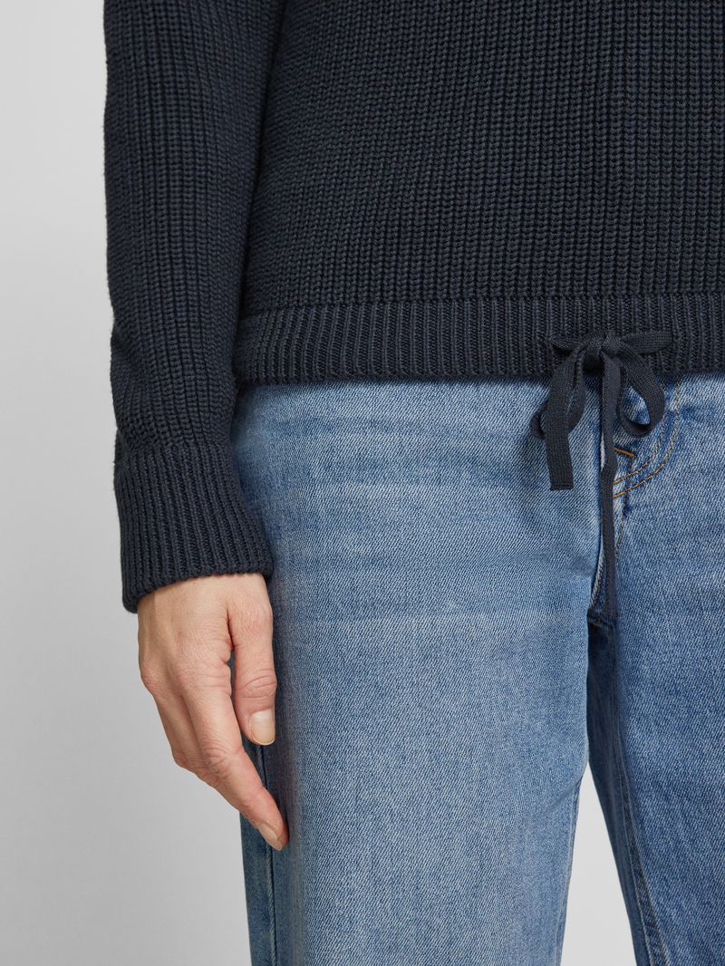 Jake*s Casual Gebreide pullover met strikdetail