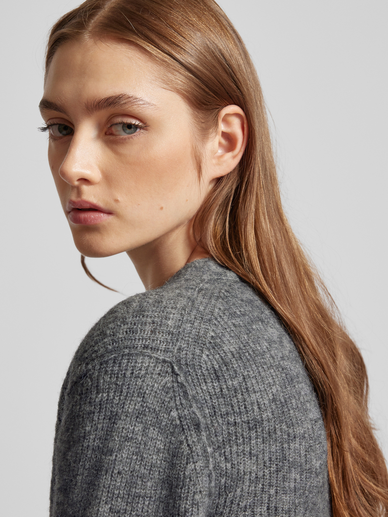 Marc O'Polo DENIM Gebreide pullover in wikkellook