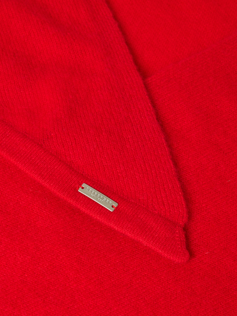 Seeberger Sjaal van puur kasjmier met labeldetail