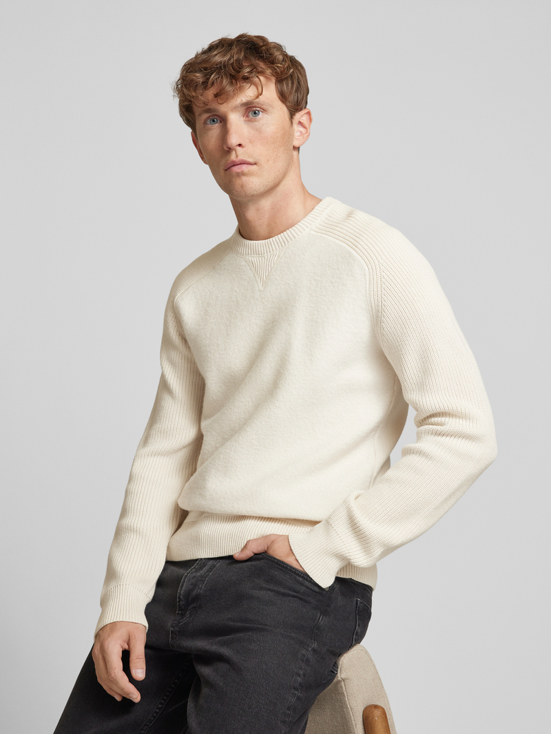 Boss Gebreide pullover met ronde hals model 'Ematero'