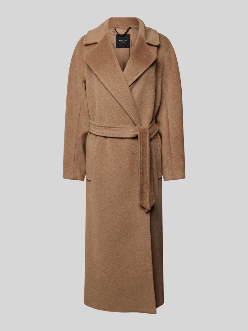 Weekend Max Mara Lange jas met tailleriem model 'TEMPARA'