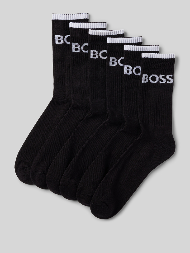 Boss Sokken met labeldetail in een set van 6 paar